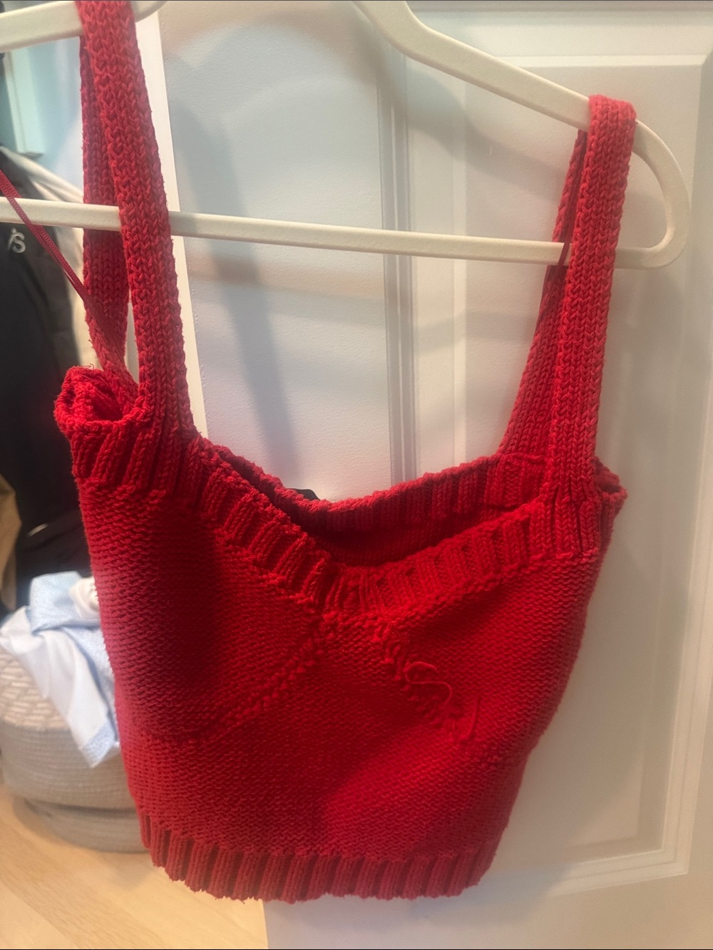 Zara Red Knit Tank Top